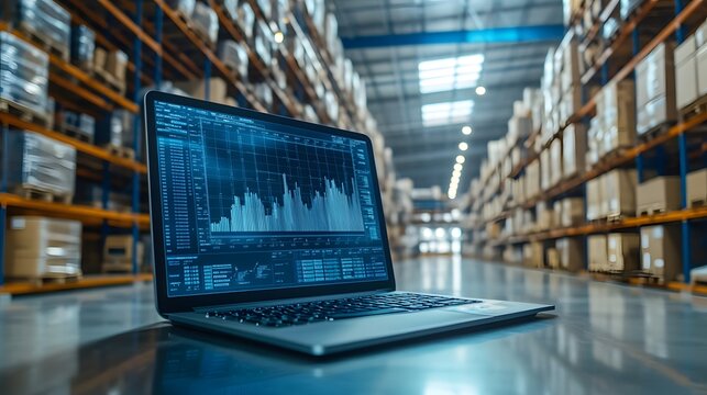 50. A large-scale inventory management system in a warehouse with real-time data display