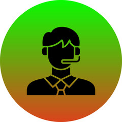 Customer Service Agent Icon
