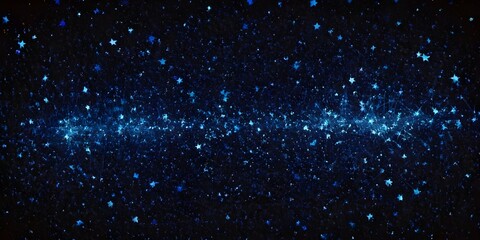 Obraz premium A clear night sky filled with shimmering stars over a dark blue atmospheric backdrop