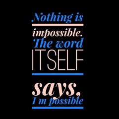 Motivational quotes design for success. A positive message for success in life. Inspirational quotes with black background.