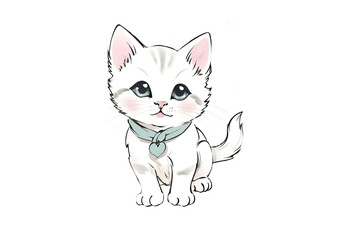 Obraz premium Cute little cat