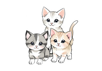 Fototapeta premium Cute little cat