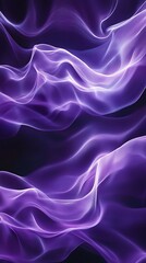 Obraz premium Abstract purple silk waves on dark background