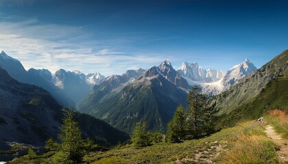 Fototapeta premium Beautiful scenery of mountains