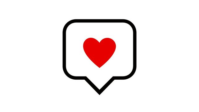 Chat buble love