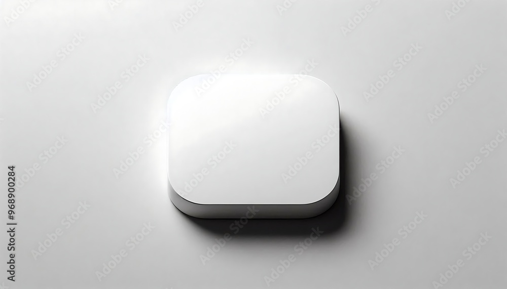 Poster a white square with no design on it isolated on white background