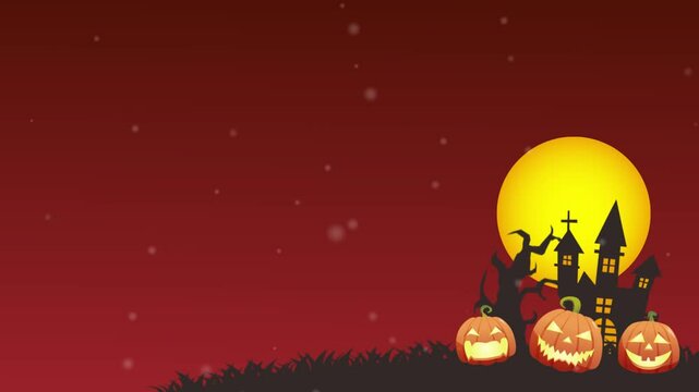 秋のハロウィン背景

