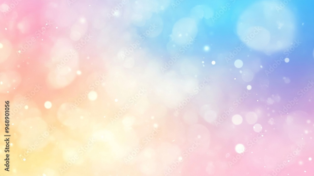 Poster pastel bokeh background with soft gradient, abstract concept