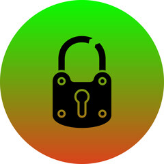 Broken Lock Icon