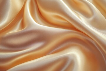 Fototapeta premium A detailed close up of silk fabric with a smooth lustrous finish and delicate sheen