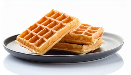 waffles white background