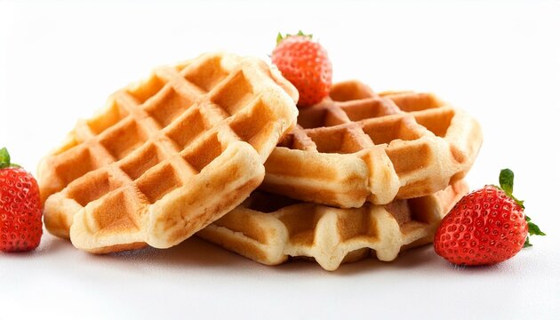 waffles white background