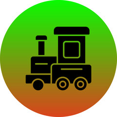 Naklejka premium Toy Train Icon