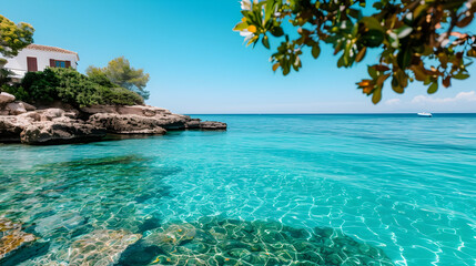 Fototapeta premium beach with water and sky