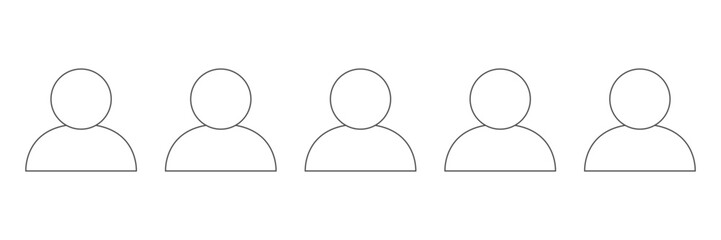 A Varied Collection of People Icons Tailored for Contemporary Artistic Design Needs