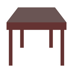 cartoon wooden table illustration or icon