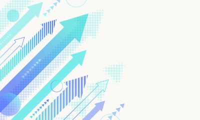 Fototapeta premium Growing arrow vector design background 