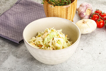 Dietary tasty Cole slaw salad