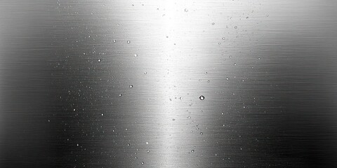 Brushed Metal Surface with Water Droplets