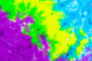 Colorful tie dye abstract texture, Colorful tie dye abstract pattern on fabric background.