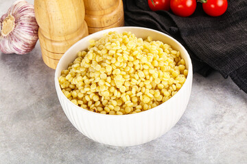 Organic wheat pasta - boiled ptitim