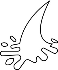 Water drops, sea ocean waves stencil. Liquid elements, cry droplet icons vector . Ink, sauce, river isolated splashes, wet droplets dew shape, on transparent background, used for mobile or ui.