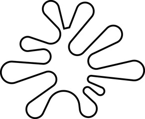 Water drops, sea ocean waves stencil. Liquid elements, cry droplet icons vector . Ink, sauce, river isolated splashes, wet droplets dew shape, on transparent background, used for mobile or ui.