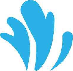 Water drops, sea ocean waves stencil. Liquid elements, cry droplet icons vector . Ink, sauce, river isolated splashes, wet droplets dew shape, on transparent background, used for mobile or ui.