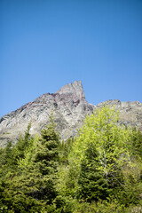 Grinnell Lake,  located in Glacier National Park, in the U. S. state of Montana. Named after George Bird Grinnell, 15 June 2024.