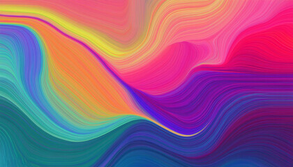 Obraz premium Contemporary Colorful Wave Poster with Liquid Shape Background for Artistic Design