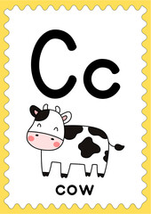 Alphabet - C - Poster for Classroom Flashcards Prints