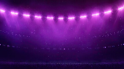 stars, bright stadium lights, dark purple tone,