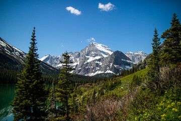 Grinnell Lake,  located in Glacier National Park, in the U. S. state of Montana. Named after George...