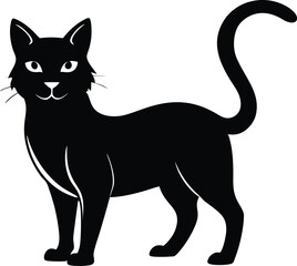 Cat silhouette vector, Cat silhouette Svg, Cat vector icon