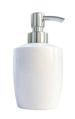 Obraz premium White soap dispenser on transparent background