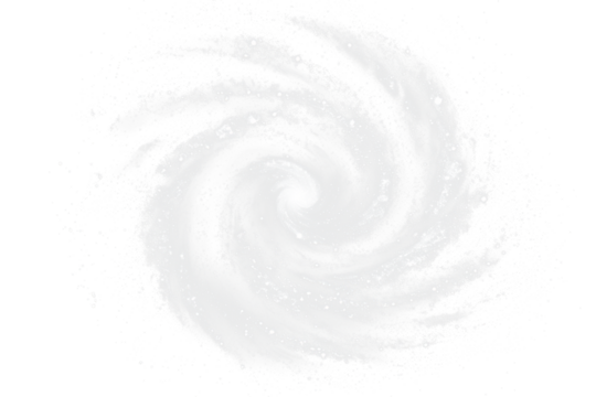 white spiral smoke isolated