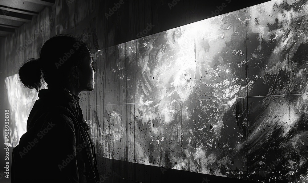 Poster a world where the boundaries between the digital and physical worlds blur, allowing people to exist 