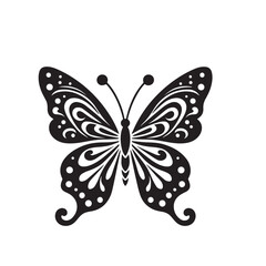 Butterfly silhouette. Butterfly logo vector design isolated on white background.
