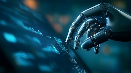 Robot Arm Executing Real Time Trades on Touchscreen Interface for Financial Technology