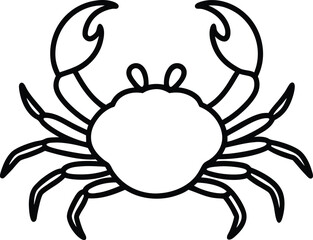 Explore the Ocean with Simple Crab Coloring Book
