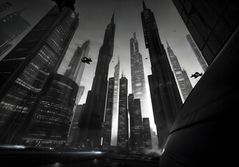 futuristic city
