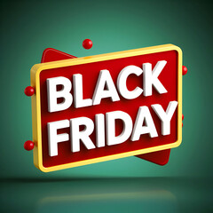 Fototapeta premium Black Friday Offer. Ai generative