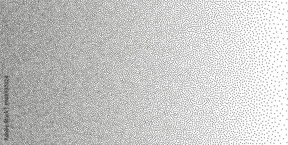 Wall mural noise grain gradient texture background with dots. dotwork gradient halftone pattern. stipple pointi