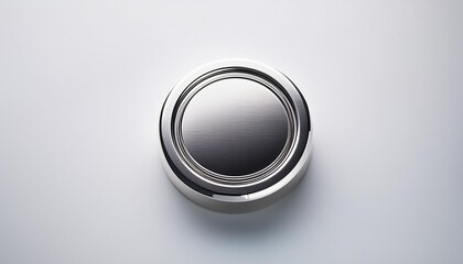 Minimalist Silver Seal Logo on a White Background