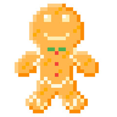 Pixel GingerBread Man for the holiday decoration