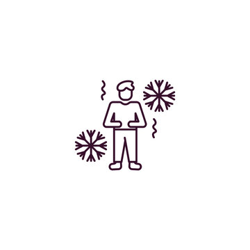 recommend clip art: chill human outline icon. Linear vector from feelings concept. Thin line chill human icon isolated on white background