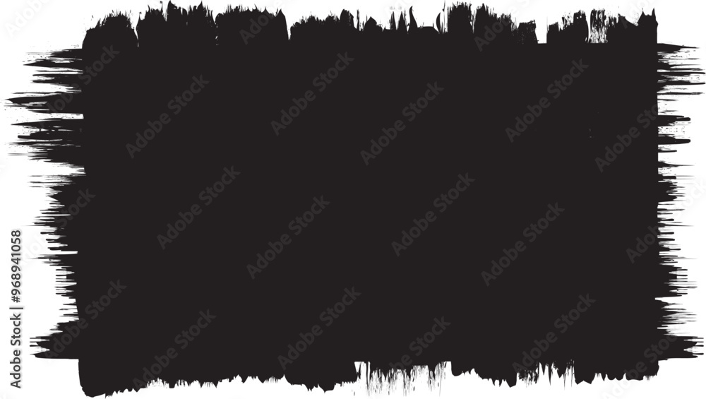 Poster Grunge textured banner with rough edges. Vector . Overlay distress shape . Simply place texture over any object to create grungy effect . Abstract,splattered , dirty,poster for your design.