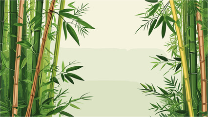 Tropical Bamboo Background for Modern Nature-Inspired Designs