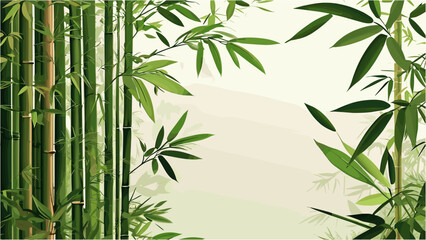 Tropical Bamboo Background for Modern Nature-Inspired Designs