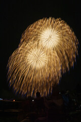 片貝まつりの打ち上げ花火 Katakai matsuri fireworks